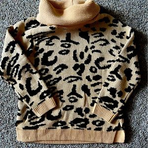 Cheetah tan sweater